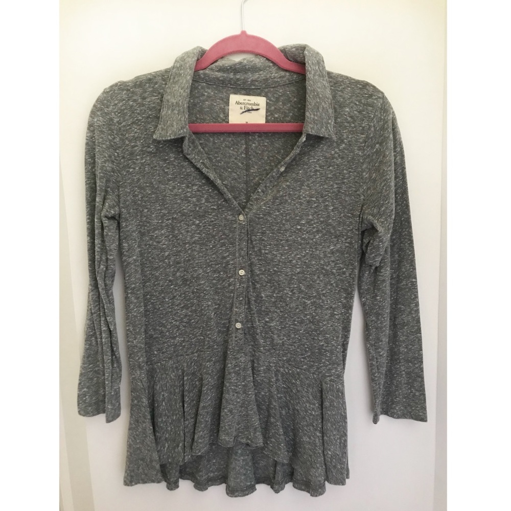 Abercrombie and Fitch Button Down Peplum
